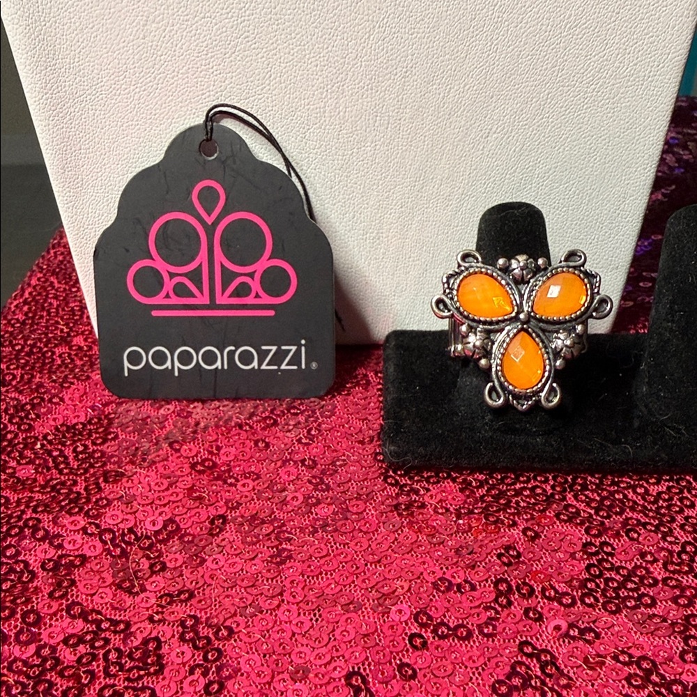 Paparazzi Vibrant Orange Ring